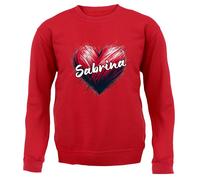 Felpa Con Cappuccio Sabrina A Cuore Per Bambini - Fan Di Canto D'Amore