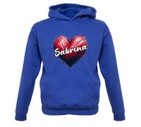 Felpa Con Cappuccio Sabrina A Cuore Per Bambini - Fan Di Canto D'Amore
