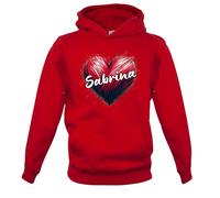 Felpa Con Cappuccio Sabrina A Cuore Per Bambini - Fan Di Canto D'Amore