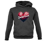 Felpa Con Cappuccio Sabrina A Cuore Per Bambini - Fan Di Canto D'Amore