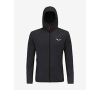 Felpa con cappuccio Salewa Puez Waffle Hybrid grigio scuro - L