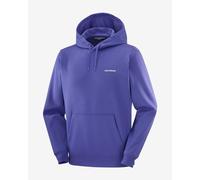 Felpa con cappuccio Salomon Chest Logo blu viola - S