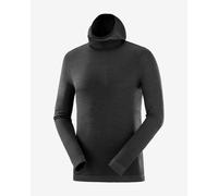 Felpa con cappuccio Salomon Outspeed Wool nero - S