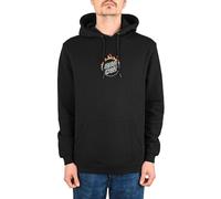 Felpa Con Cappuccio Santa Cruz Burnt Opus Frontale - Nera