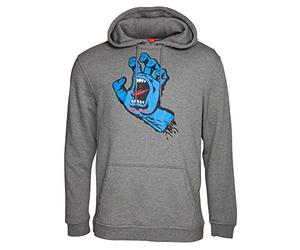 Felpa Con Cappuccio Santa Cruz Fa16 Screaming Hand Dark Heather (L , Grigio)