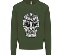 Felpa Con Cappuccio Skull Helmet Medieval Fantasy Knight Uomo