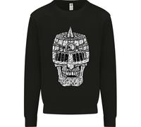 Felpa Con Cappuccio Skull Helmet Medieval Fantasy Knight Uomo