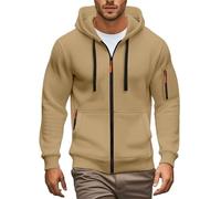 Felpa con cappuccio slim fit per uomo, pullover sportivo in colore unito, tessuto non elasticizzato ma comodo, capo casual per inverno e autunno, abbigliamento da indossare ogni giorno