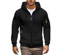 Felpa con cappuccio slim fit per uomo, pullover sportivo in colore unito, tessuto non elasticizzato ma comodo, capo casual per inverno e autunno, abbigliamento da indossare ogni giorno