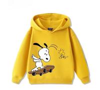Felpa con cappuccio Snoopy Peanuts Bambini Ragazzo/a Cartoon Animation Boys Girl