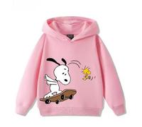 Felpa con cappuccio Snoopy Peanuts Bambini Ragazzo/a Cartoon Animation Boys Girl