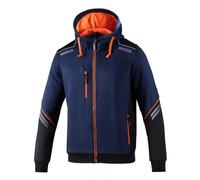 Felpa con cappuccio Sparco Tech (Teamwork) Teamwear arancione navy - taglia XL