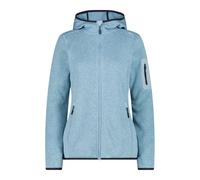 Felpa con cappuccio spesso in maglia mélange donna CMP Knit-Tech Bleu 3XL