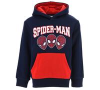 FELPA CON CAPPUCCIO SPIDERMAN MARVEL 3/8 ANNI MAGLIETTA SUN CITY - XH1085BLU