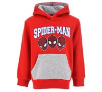 FELPA CON CAPPUCCIO SPIDERMAN MARVEL 3/8 ANNI MAGLIETTA SUN CITY - XH1085ROSSO