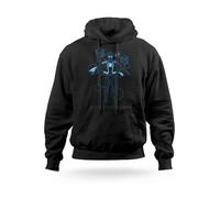 Felpa con Cappuccio Spiderman Supereroi Marvel Uomo Donna Bambini Ragazzi Nera