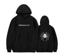 Felpa con Cappuccio Stampata con Motivo Hikikomori, Costume di Halloween, Tuta da Uomo e da Donna, Moda Autunno Inverno, Felpa Larga in Pile-L