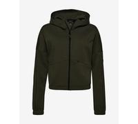 Felpa con cappuccio Superdry Code Tech Full Zip verde scuro donna - XS