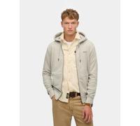 Superdry Felpa con cappuccio unisex Essential Logo Zip Hb, College Grigio Macchiettato, M