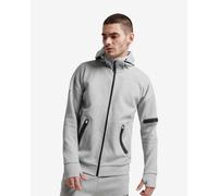 Felpa con cappuccio Superdry Gymtech Full Zip grigio chiaro nero - S