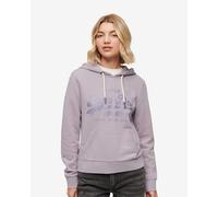 Felpa con cappuccio Superdry Metallic Vintage logo lilla chiaro donna - XXS