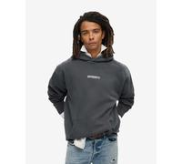 Felpa con cappuccio Superdry Micro Logo Graphic Loose grigio scuro - S