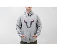 FELPA CON CAPPUCCIO SW-Motech - Street Line. Grigio. Unisex. Taglia XL.