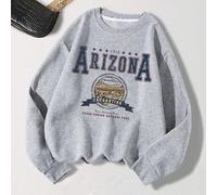 Felpa con cappuccio termica con grafica e slogan "1912 ARIZONA ENCHANTING Tonto National Park GRAND CANYON NATIONAL PARK", manica lunga L,M,S,XL,XSGrafico,Lettere,sloganTessuto
