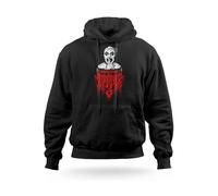 Felpa con Cappuccio Terrifier 3 Horror Movie Uomo Donna Bambino Ragazzi Nera