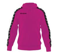 felpa con cappuccio terry band givova società team scuola Relax