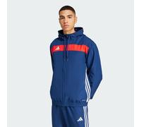 adidas Performance - Tiro 25 Essentials - Felpa con cappuccio blu navy team / rosso XS