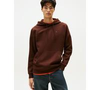 Felpa con cappuccio Tommy Jeans Reg Flag Fleece marrone rossiccio - XL