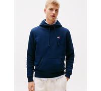 Felpa con cappuccio Tommy Jeans Regular Badge blu navy - S