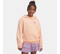 Felpa con cappuccio Under Armour Graphic da ragazza Playful Peach / Bianco YSM (127 - 137 cm)