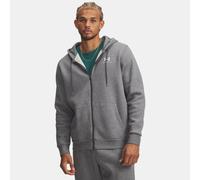 Felpa con cappuccio Under Armour Icon Fleece Full-Zip da uomo Pitch Grigio Medium Heather / Bianco XS