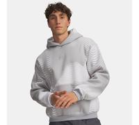 Felpa con cappuccio Under Armour Icon Fleece Printed da uomo Mod Grigio / Bianco / Riflettente S