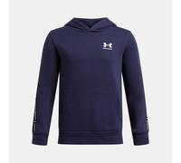 Felpa con cappuccio Under Armour Icon Fleece Taping da ragazzo Midnight Blu Marino / Bianco YSM (127 - 137 cm)