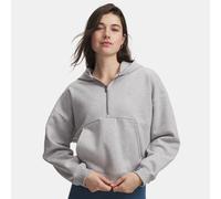 Felpa con cappuccio Under Armour Icon Fleece ½ Zip da donna Mod Grigio Full Heather / Mod Grigio M