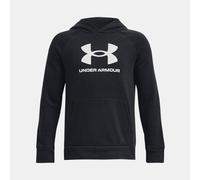Felpa con cappuccio Under Armour Rival Fleece Big Logo da ragazzo Nero / Bianco YLG (149 - 160 cm)