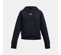 Felpa con cappuccio Under Armour Rival Fleece Crop da ragazza Nero / Bianco YXL (160 - 170 cm)