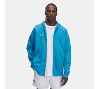 Felpa con cappuccio Under Armour Rival Fleece Full-Zip da uomo Ether Blu / Bianco L