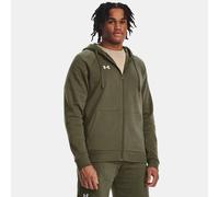 Felpa con cappuccio Under Armour Rival Fleece Full-Zip da uomo Marine OD Verde / Bianco XXL