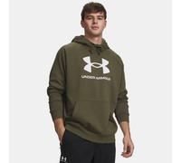Felpa con cappuccio Under Armour Rival Fleece Logo da uomo Marine OD Verde / Bianco S