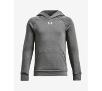 Felpa con cappuccio Under Armour Rival Fleece Logo grigio scuro Ragazzo - S