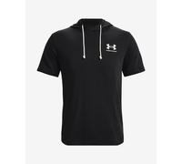 Felpa con cappuccio Under Armour Rival Terry Logo manica corta nero bianco - XL