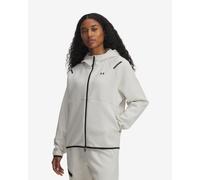 Felpa con cappuccio Under Armour Unstoppable Fleece Full Zip bianco polare donna - XS