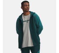 Felpa con cappuccio Under Armour Unstoppable Fleece Full-Zip da uomo Arden Verde / Rack Verde / Nero M