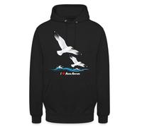 Felpa con cappuccio unisex con scritta "Möwen Liebe Anne Amrum" | Un design unico con gabbiani e il nome Anne Amrum, perfetto per gli amanti degli animali.