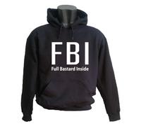 FELPA CON CAPPUCCIO UNISEX FULL BASTARD INSIDE T-shirt DONNA UOMO DIVERTENTE