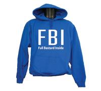 FELPA CON CAPPUCCIO UNISEX FULL BASTARD INSIDE T-shirt DONNA UOMO DIVERTENTE
